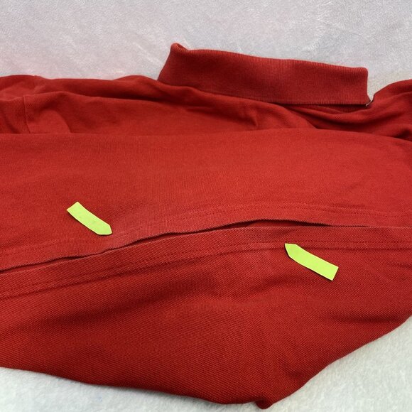 GILDAN Active Wear Ultra Cotton Collared Short Sleeve Shirt Men Large Red Used - Picture 3 of 16